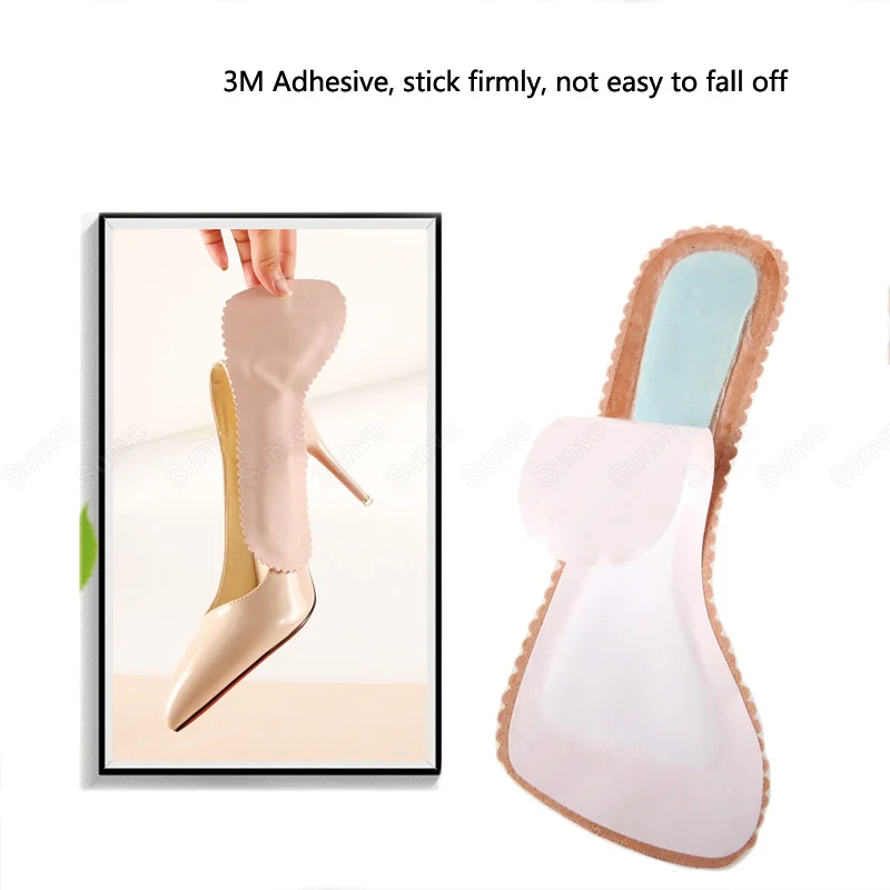 

Sandal Insoles Pad for High Heel Pain Relief Self-adhesive Foot Cushion Feet Pads Shoe Inserts Inner Soles Anti Slip Heels Women