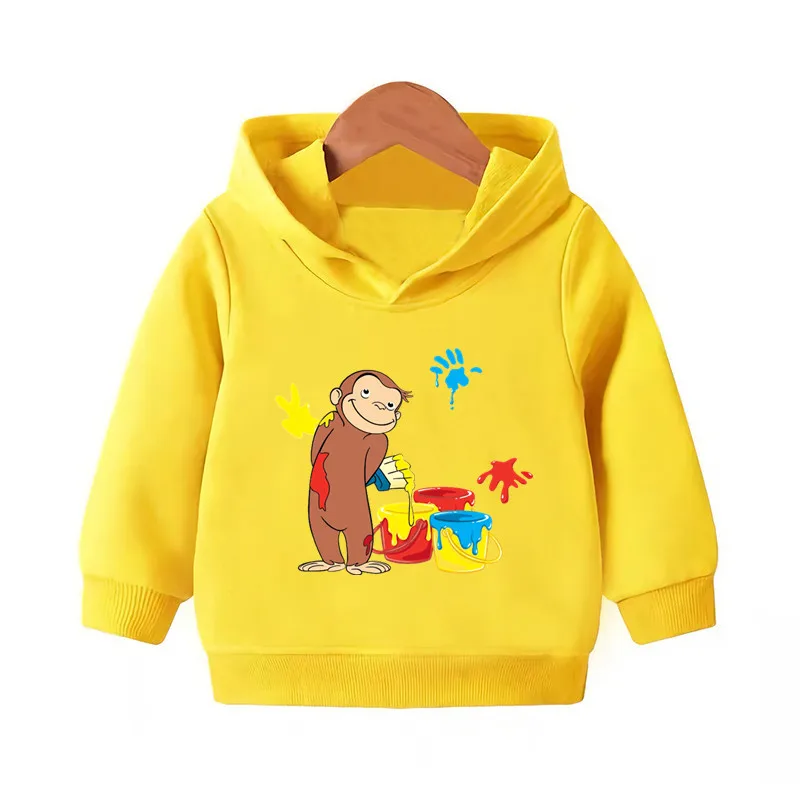 Интересные Мультяшные нашивки Джордж с Обезьянами для одежды термотрансферные