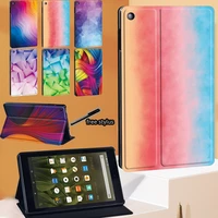 tablet case for fire 7hd 8hd 10 5th7th9th fire hd 8 plus 10th gen 2020 watercolor print series cover pen