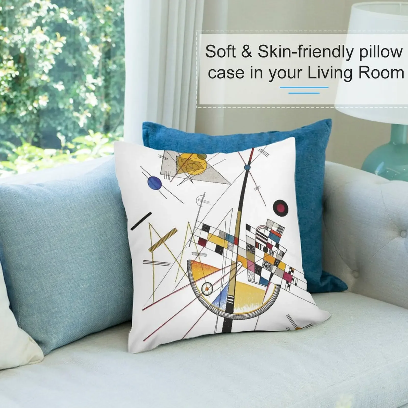 HD. Деликатное напряжение от Василий Кандинского декоративная подушка чехлы для