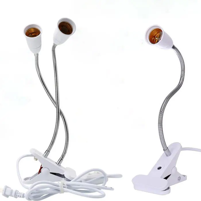 

Штепсельная Вилка европейского и американского стандарта, Гибкий Настольный держатель для лампы на 360 градусов, цоколь E27, стандартная розетка, кабель с переключателем ВКЛ/ВЫКЛ для домашнего растения