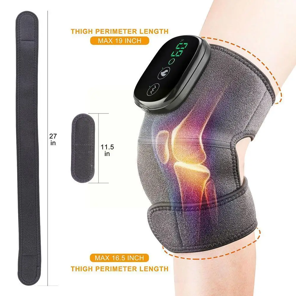 

Electric Thermal Knee Massager Leg Joint Heating Vibration Brace Massage Arthritis Physiotherapy Therapy Support Elbow Pain O8N7