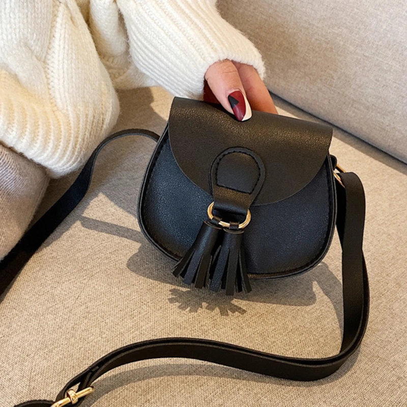 

Милые аксессуары для принцесс, Детский кошелек для мелочи, сумочки, милые сумки через плечо для девочек с кисточками, Детская маленькая сумка через плечо из искусственной кожи