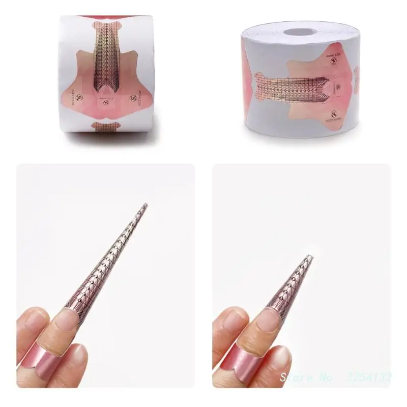 

100/300/500 шт., трафареты для наращивания ногтей