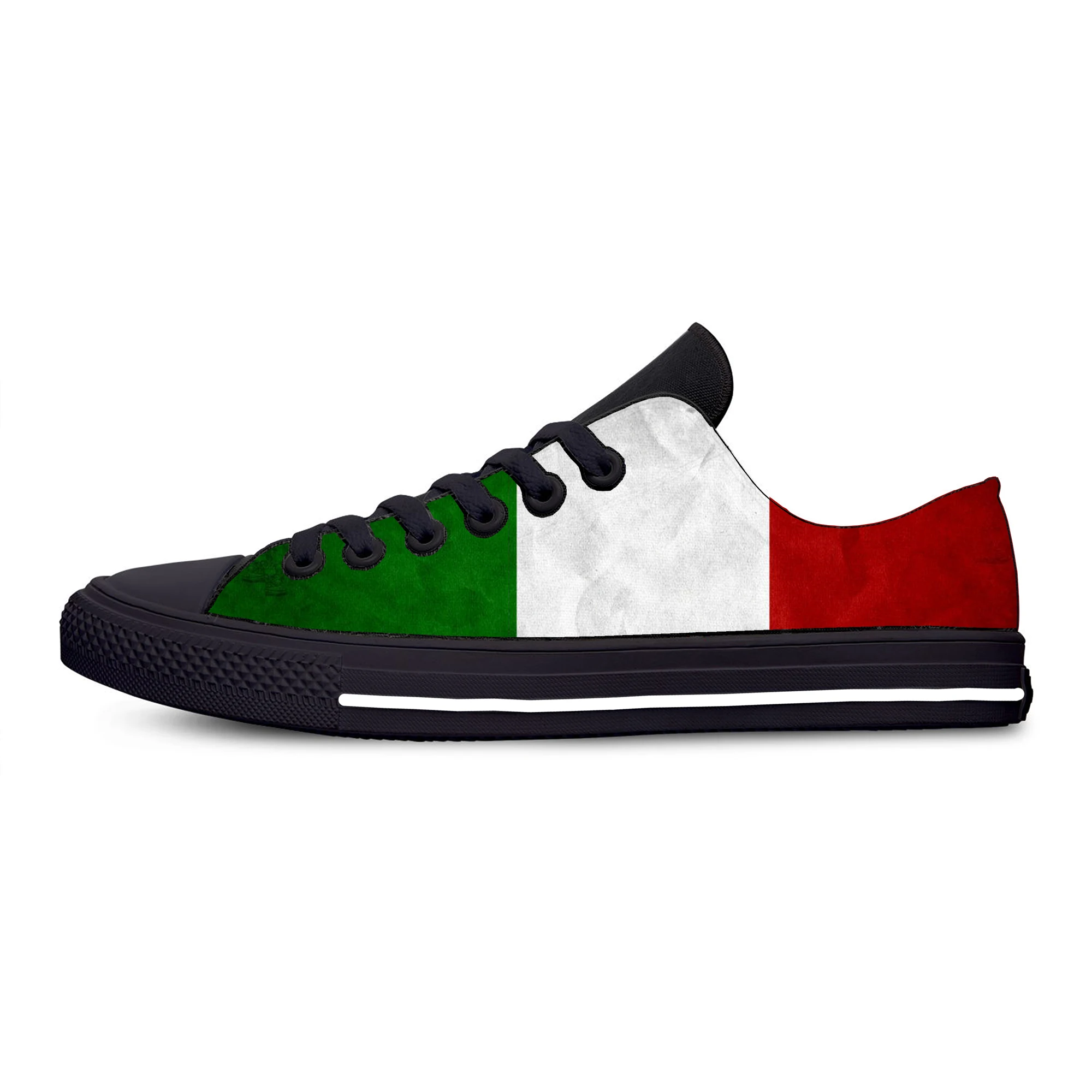 

Кроссовки мужские/женские легкие дышащие с низким верхом, модная забавная повседневная обувь с итальянским флагом Италии, патриотической моды, лето