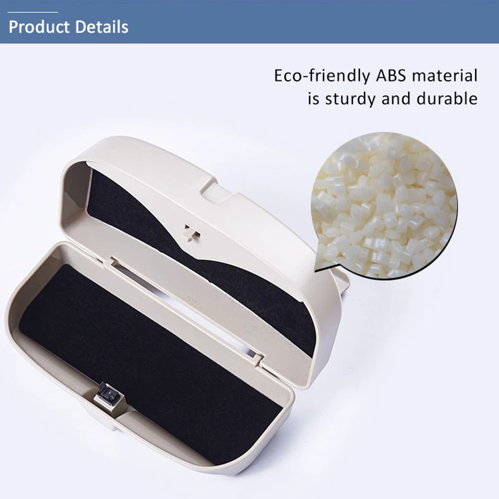 

Glasses Holder Portable Car Sun Visor Glasses Case Organizer Glasses Storage Box Holder Visor Sunshade Car Holder For Glasses