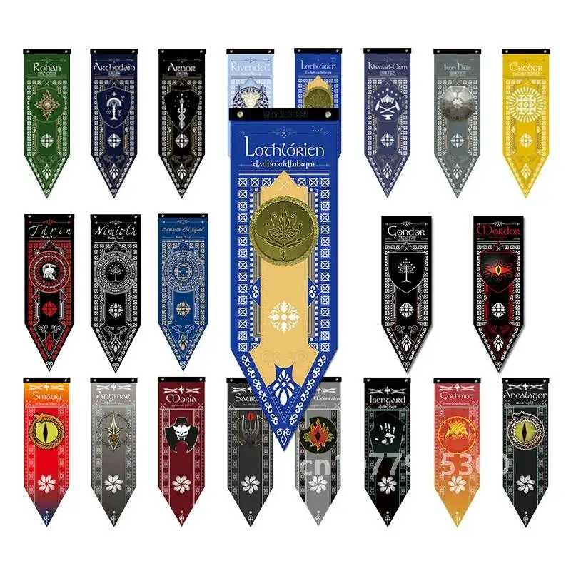 Новый флаг Lotr Gothmog Angmar IronHills Lothlориенти Smaug Isengard Rivendell Erebor домашний декор для