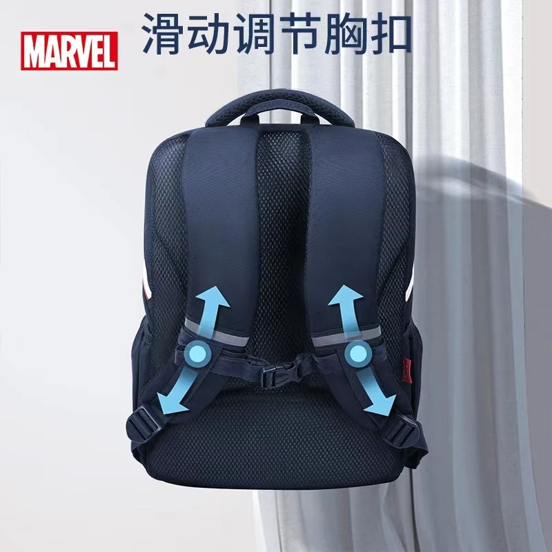 2022 Disney New School Bags For Boys Spider Man Captain America Primary Student Shoulder Orthopedic Backpack Mochilas Escolares