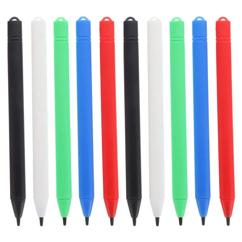 

10pcs Replacement Stylus Drawing Pen Lanyard Hole Design LCD Stylus Pens