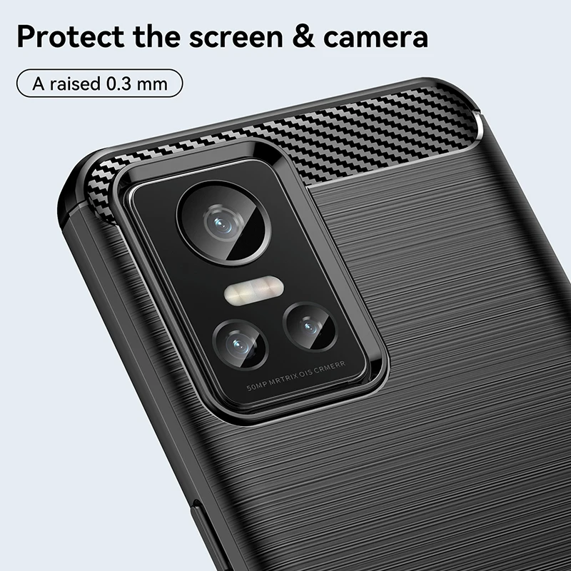 For Realme GT Neo3 Case for Realme GT Neo3 Cover Shell Business Style Soft Silicone Protective Phone Case for Realme GT Neo 3