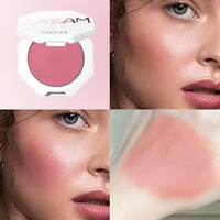 face blusher cream lasting color rendering peach pink blush delicate matte natural vibrant shades cheek eyeshadow blush palette