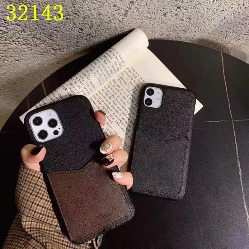 

Luxury Brand VIP-32143 32171 Credit Card Leather Skin Mobile Phone Case For iPhone 13/12/11 ProMax XS MAX XR 8 7 Plus Back Cover