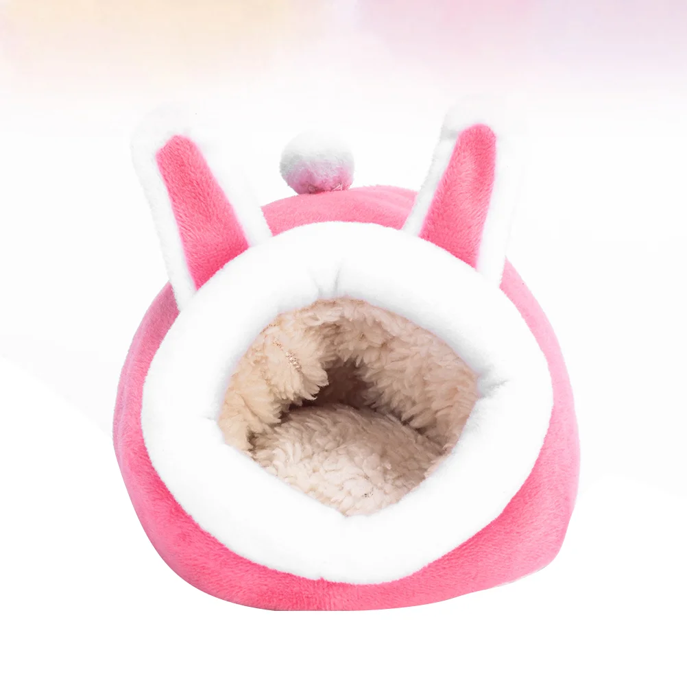 

Bed Hamster Hedgehog Houseguinea Warm Cage Winter Chinchillapet Accessories Hut Animalrabbit Rat Beds Cuddle Fleece Cups