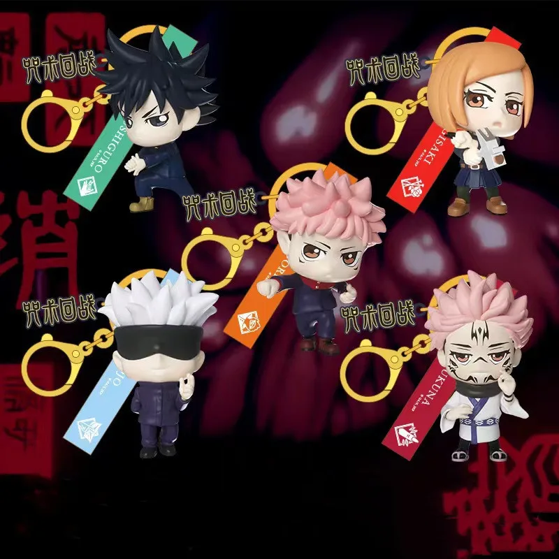 

NEW Anime Figure Keychain Jujutsu Kaisen Gojo Itadori Fushiguro Kawaii Doll Fashion Bag Pendant Fans Gift Collection Props