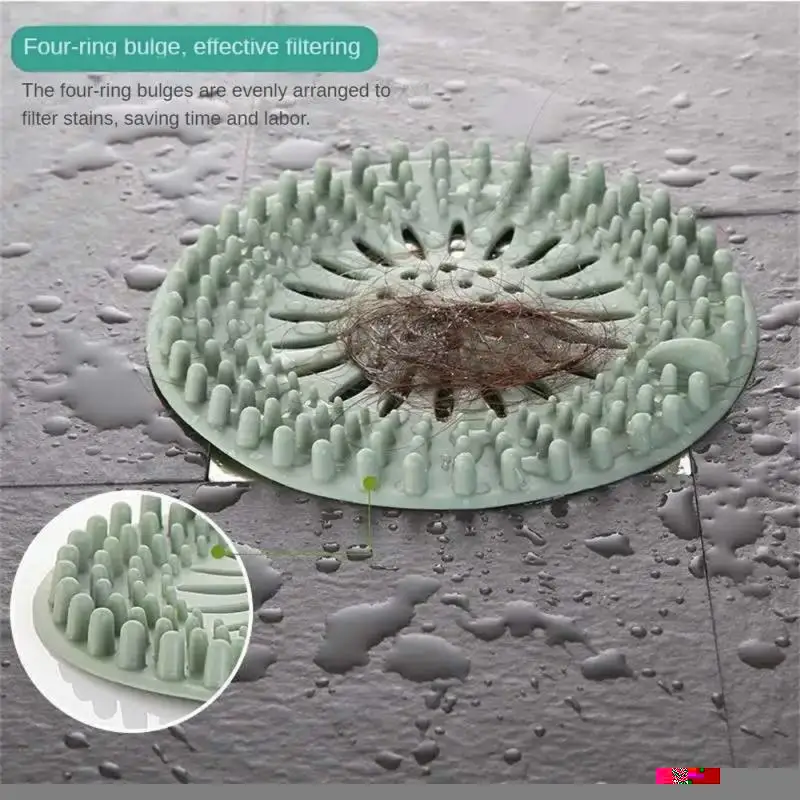 

2023 Kitchen Sink Sewer Filter Shower Cover Plug Bathtub Hair Catcher Stopper Anti Clogging Floor Drain Strainer Anti Clogging