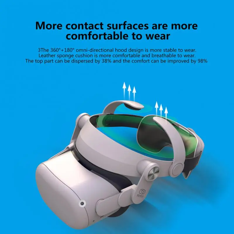 

For Oculus Quest 2 Strap For Oculus Quest 2 VR Headset Strap Portable Adjustable For Quest2 Accessory VR Glass Headband