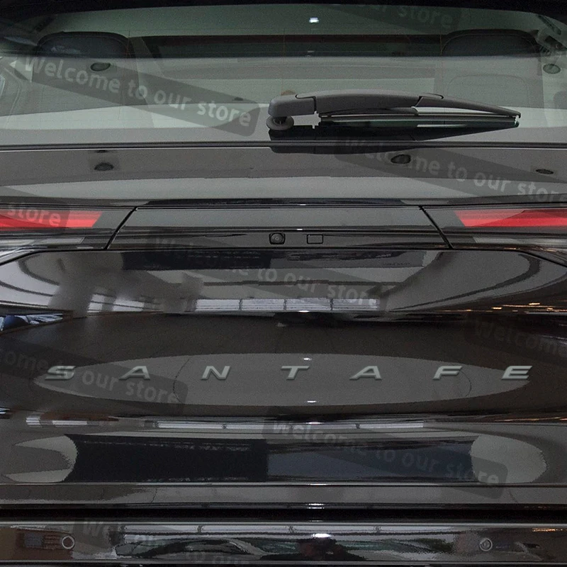 Фото 3D металлический Стайлинг автомобиля для эмблемы Санта-Fe IX45 Hybrid SEL AWD FWD внедорожник наклейки задний багажник кузов значок аксессуары №3