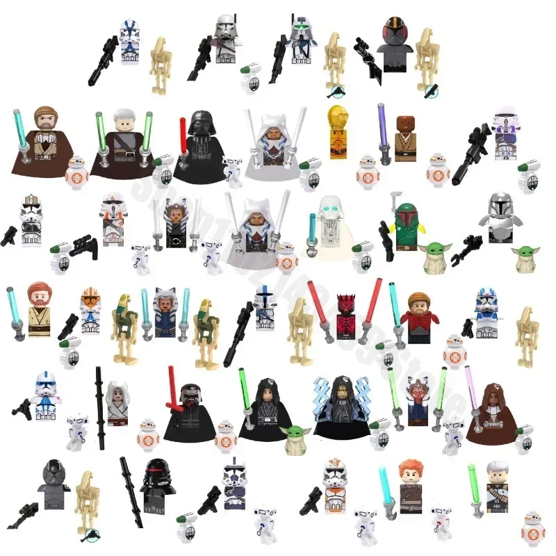 TV8001 TV8038 Mandalorians Legions Clone Storm Commander Trooper Darth Vader Kylo Ren Аниме Фильмы Дисней Игрушки