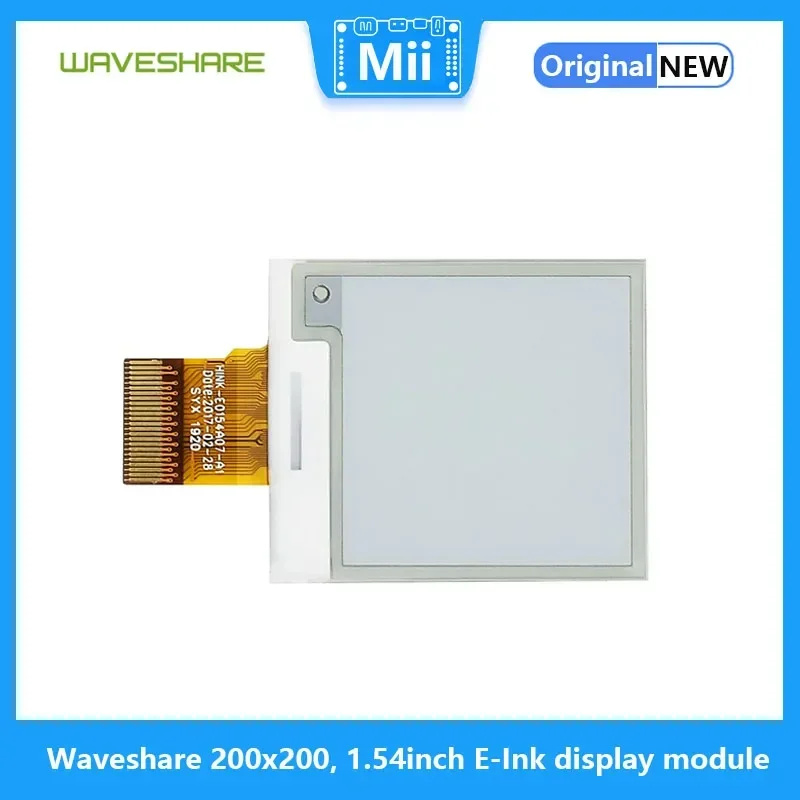 Модуль дисплея Waveshare 1 54 дюйма E-Ink 200x200 для Raspberry Pi/Jetson Nano/Arduino/STM32