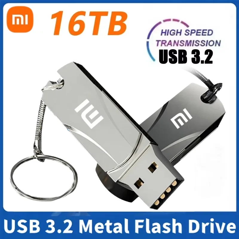Xiaomi Usb 3.0 16 ТБ Высокоскоростной Pendrive 8 Metal Cle флэш-накопитель 4 2 Портативный SSD Memoria Pen
