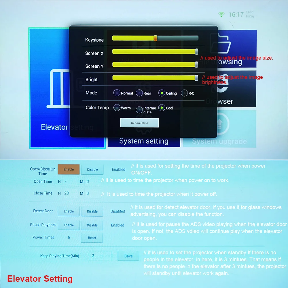 Рисунок 3 - Наружный и внутренний 3D голографический