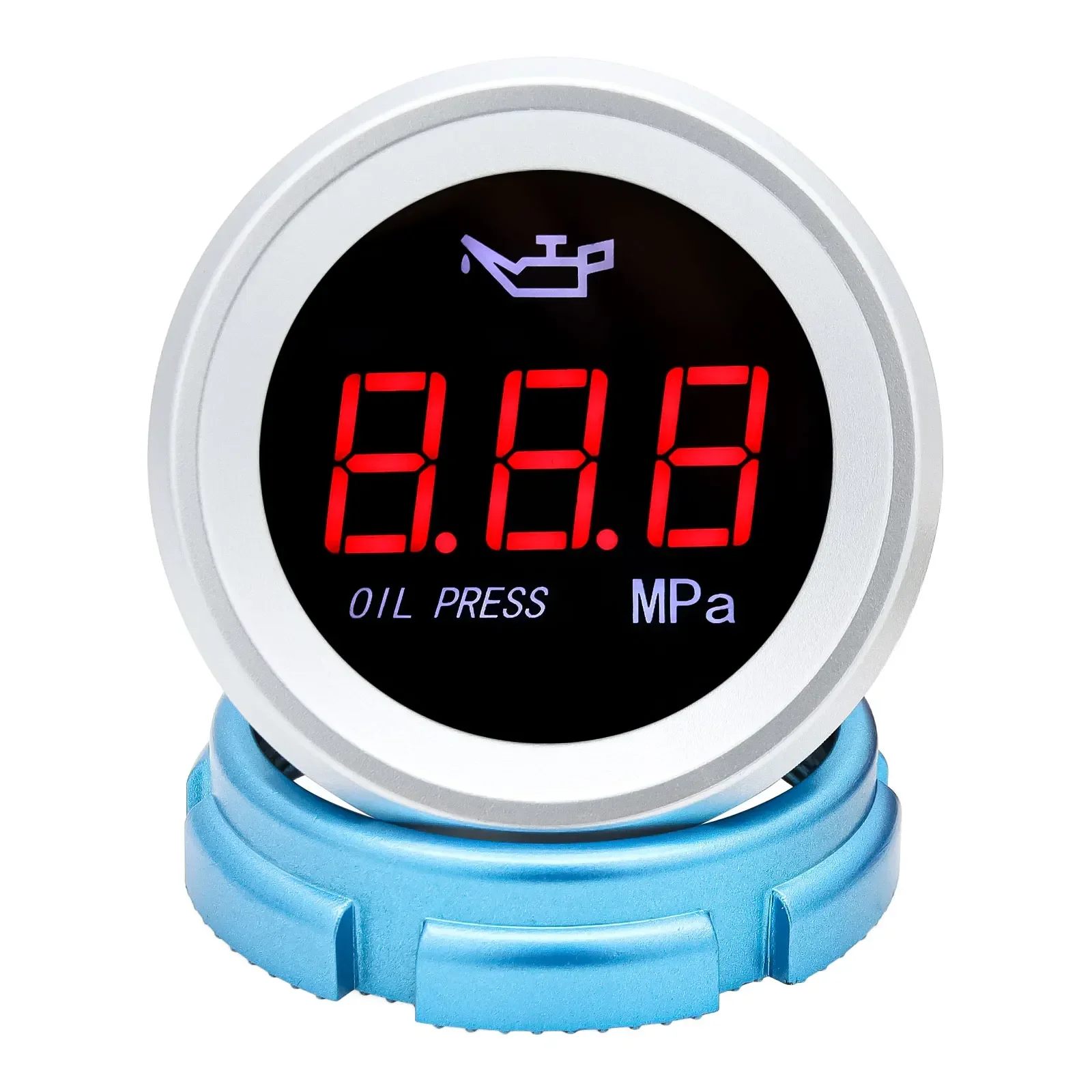 

52 мм 0-11,00 МПа Манометр Автомобильный цифровой измеритель со светодиодным дисплеем Электронный светодиодный манометр масла для морской лодки, автомобиля, грузовика