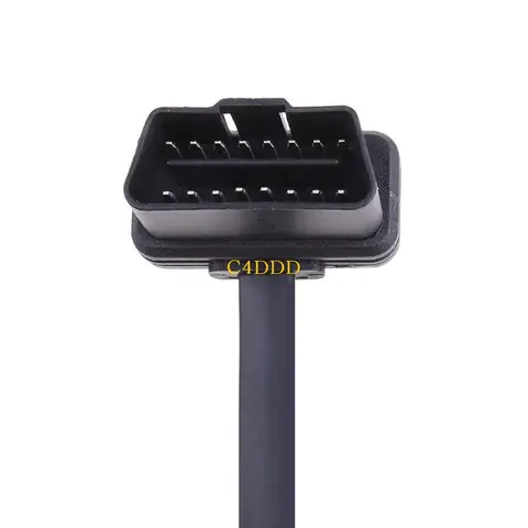 C4DD OBD-II OBD2 ПРАВИЛЬНЫЙ УГОЛ 16-CIN AUTO SUV CAR Мужчина до самок удлинительного кабеля Диагностический адаптер удлинителя с