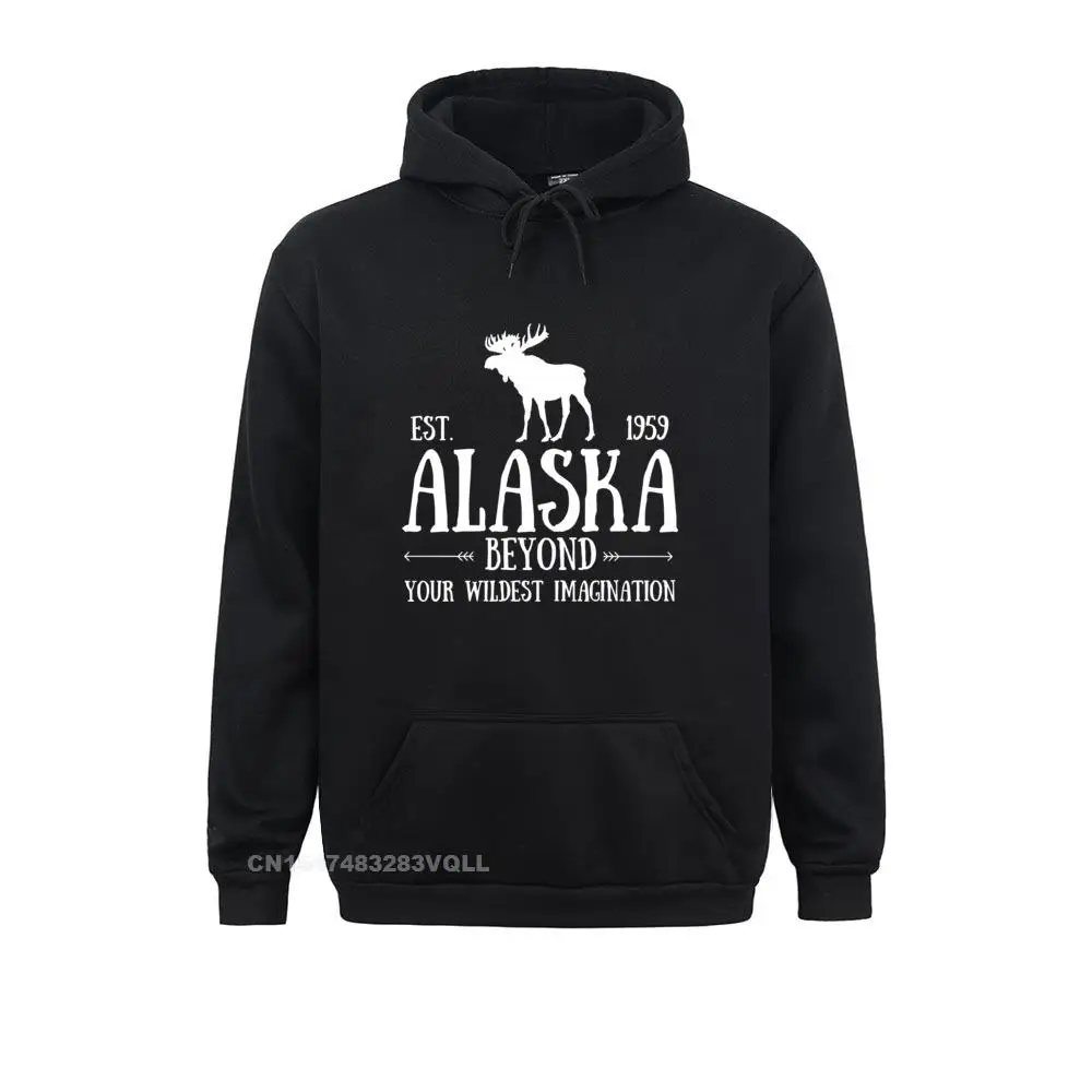 Summer Moose Alaska Hoodie Last Frontier Gothic Long Sleeve Harajuku Pullover Hoodies Classic Sportswears Student Sweatshirts
