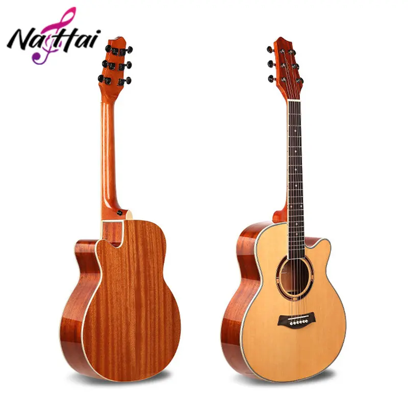 

36 Inch Classic Guitar Vintage Acoustic Knob Soloking Silent Travel Folk Guitar Hollow Body Gift Chitarre Music Instrument