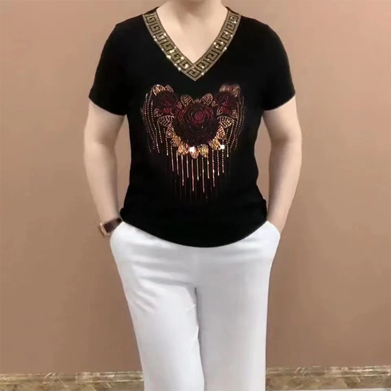 Женская футболка NoEnName_Null вискоза полиэстер