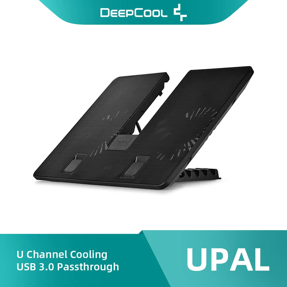 

DeepCool UPAL USB 3.0 Passthrough U-shaped Laptop Cooling Pads with Dual 140mm Silent Fans Notebook Cooler кулер для ноутбука