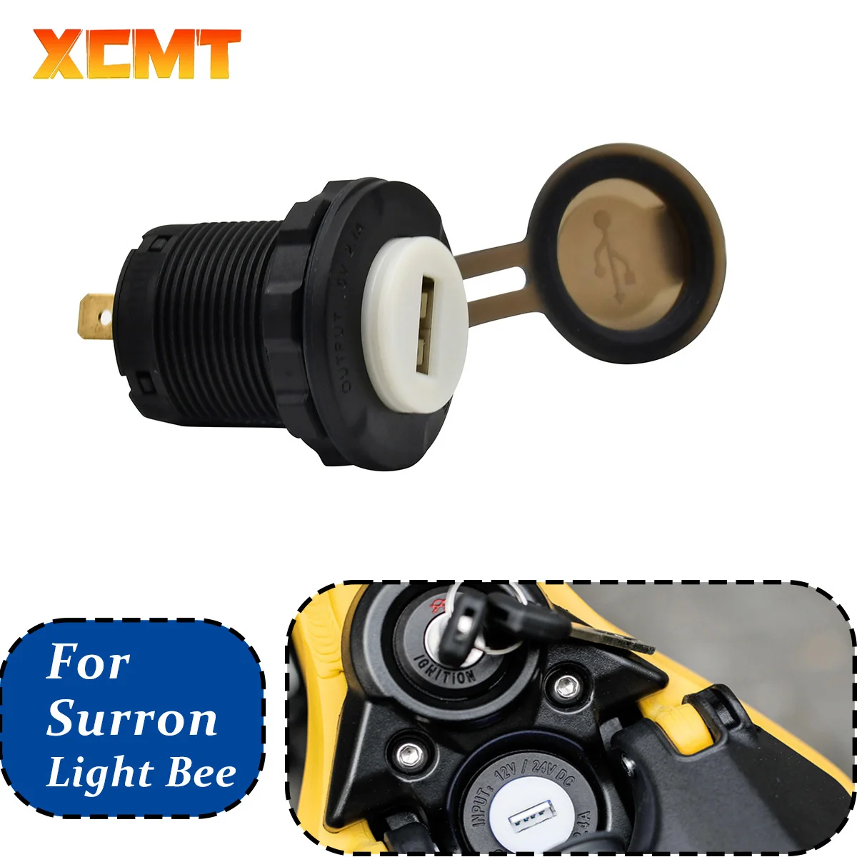 Мотоцикл 5V 2.4A USB интерфейс электрический пластик для Sur-Ron светильник Bee S X Surron Sur Ron