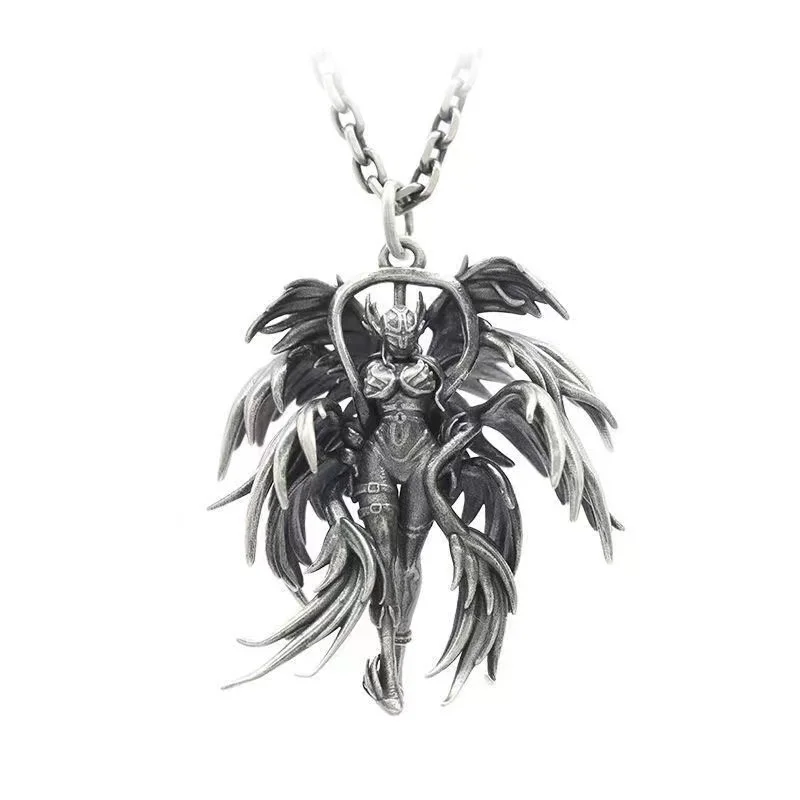 

RFS Goddess beast & Pokemon Series 3D Rocklove Sterling Silver Pendant Pikachu Sun Eevee Necklace Accessory Gifts for Kids