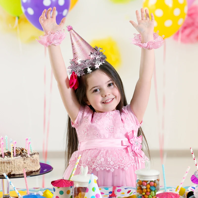 Конусные шапки для дня рождения блестящие звезды бумажная крышка с блестками