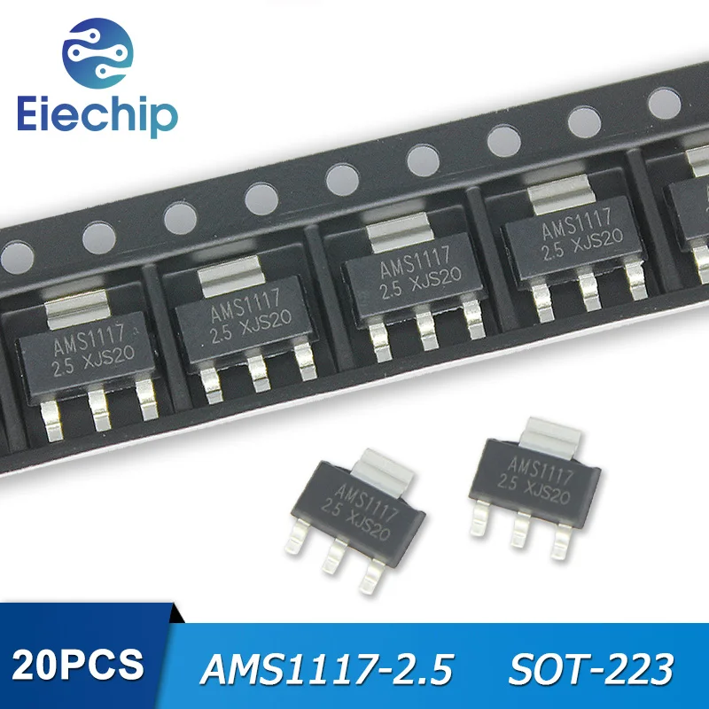 

20PCS/lot AMS1117-2.5 2.5V SOT-223 Voltage Regulator Power Supply chip