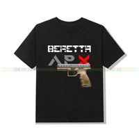 amazing tees male t shirt casual unique oversized handgun beretta apx t shirt men t shirts graphic short sleeve s 3xl