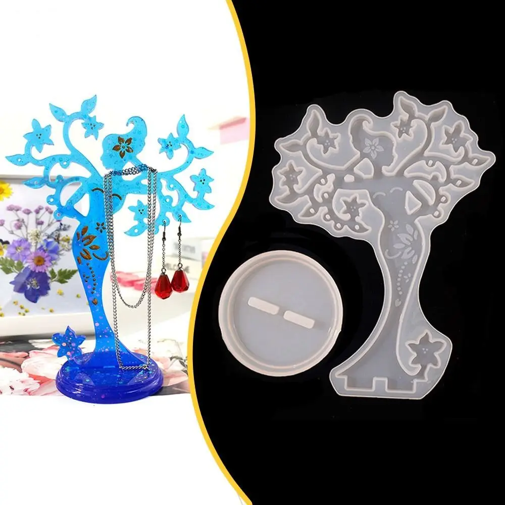 

Подставка для ювелирных изделий Neacklace, инструмент для хранения, подставка для сережек, колец, ювелирных изделий, форма «сделай сам» из смолы, красивый держатель для украшений, форма для дома