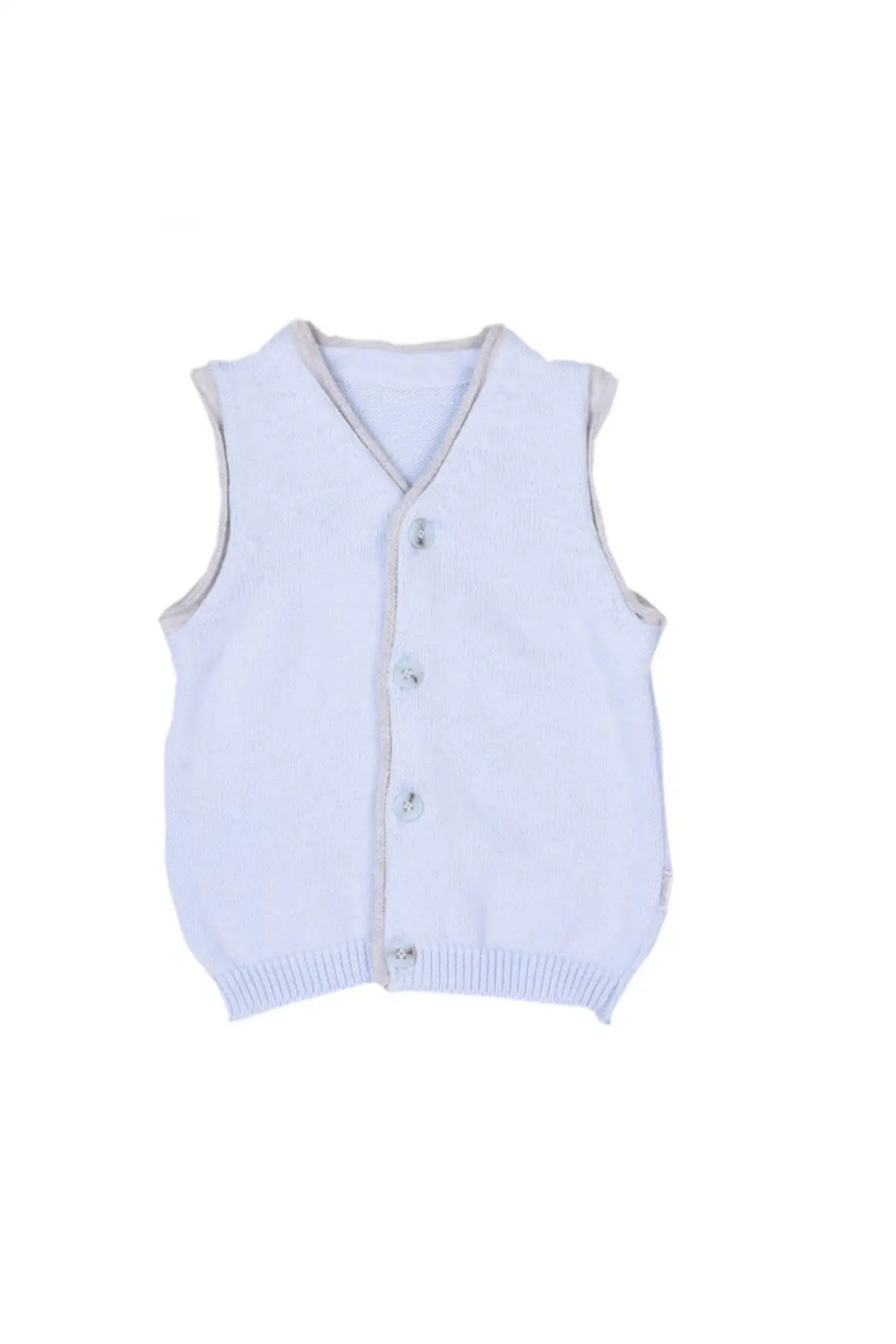 

Organic Knitwear Aqua Vest 73652 Blue