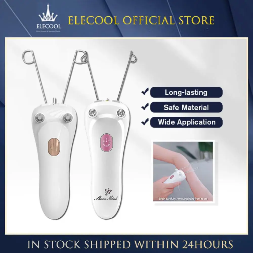 

Women Electric Epilator Lasting Body Leg Facial Hair Removal Defeatherer Cotton Thread Depilator Lady Shaver Face Hair Remover