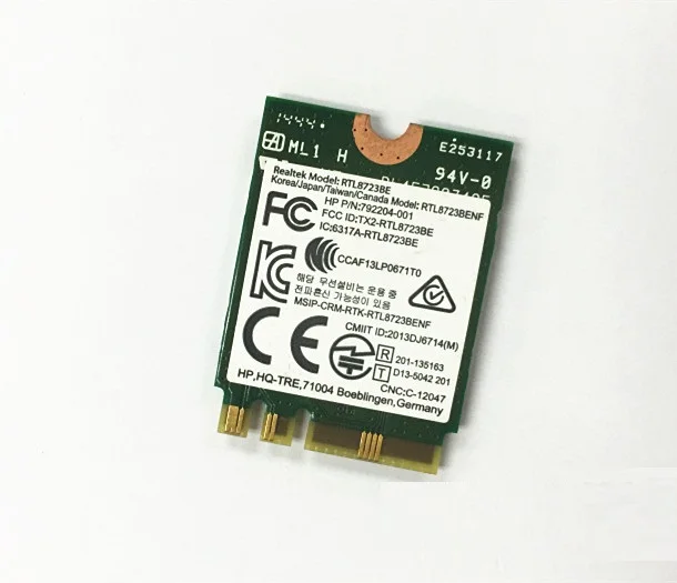 Новая сетевая карта Wireles для реакtek RTL8723BENF 802 11/B/G/N WIFI Bluetooth 4 0 NGFF/M.2 HP SPS:792610-001 |