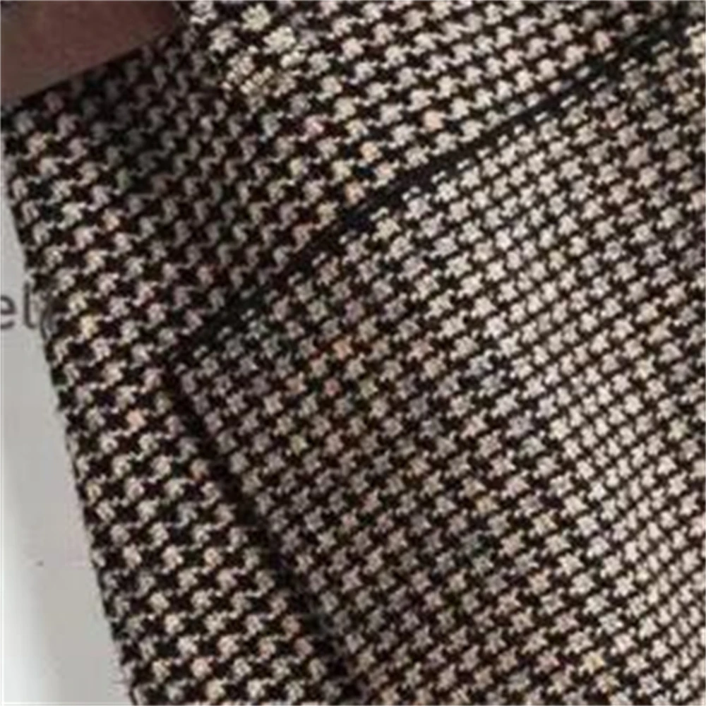 Офисная Женская винтажная шерстяная юбка-трапеция с рисунком гусиные лапки