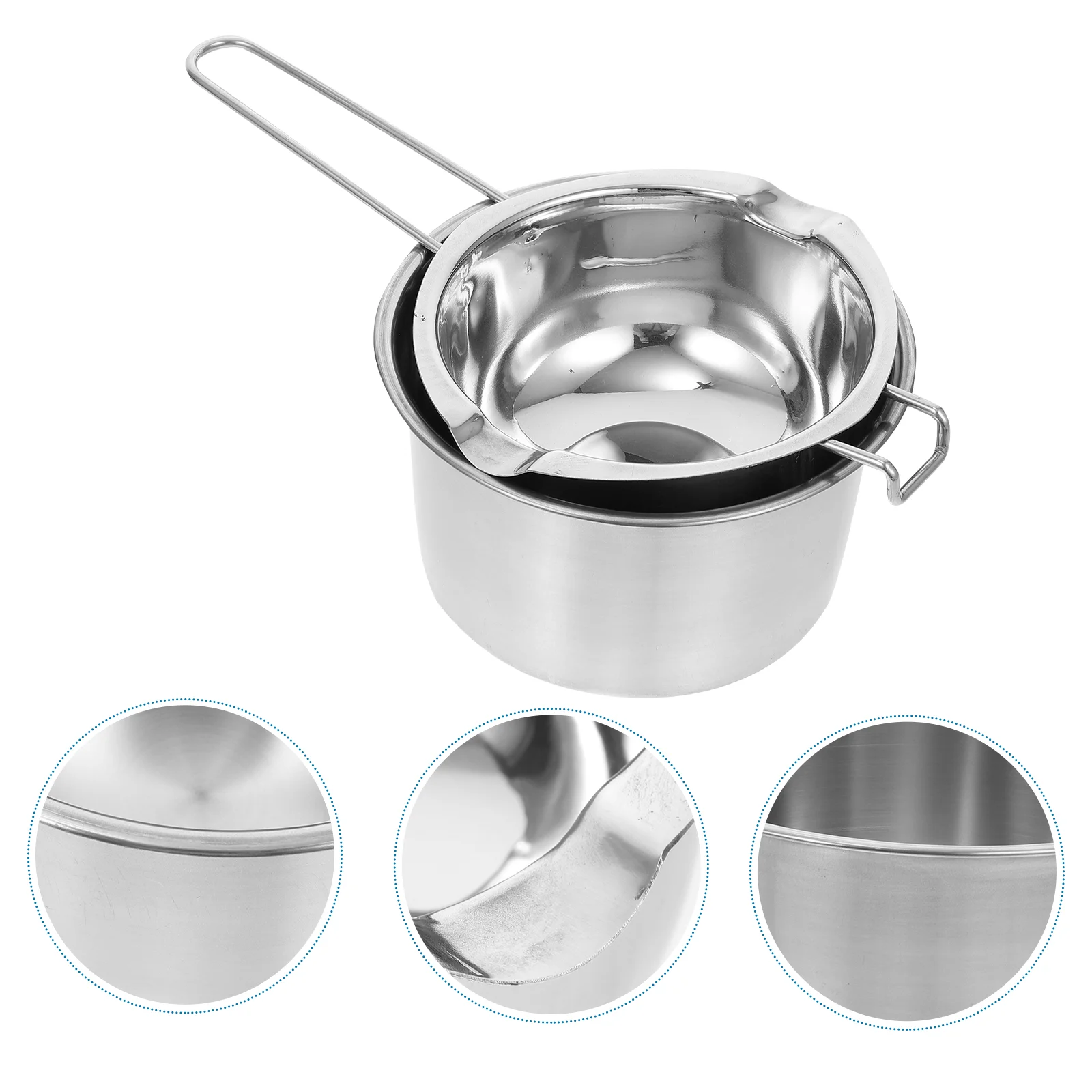 

DIY Kits Cheese Melting Pot Chocolate Large Stainless Steel Double Boiler Butter Pan Dining Table Set Dessert