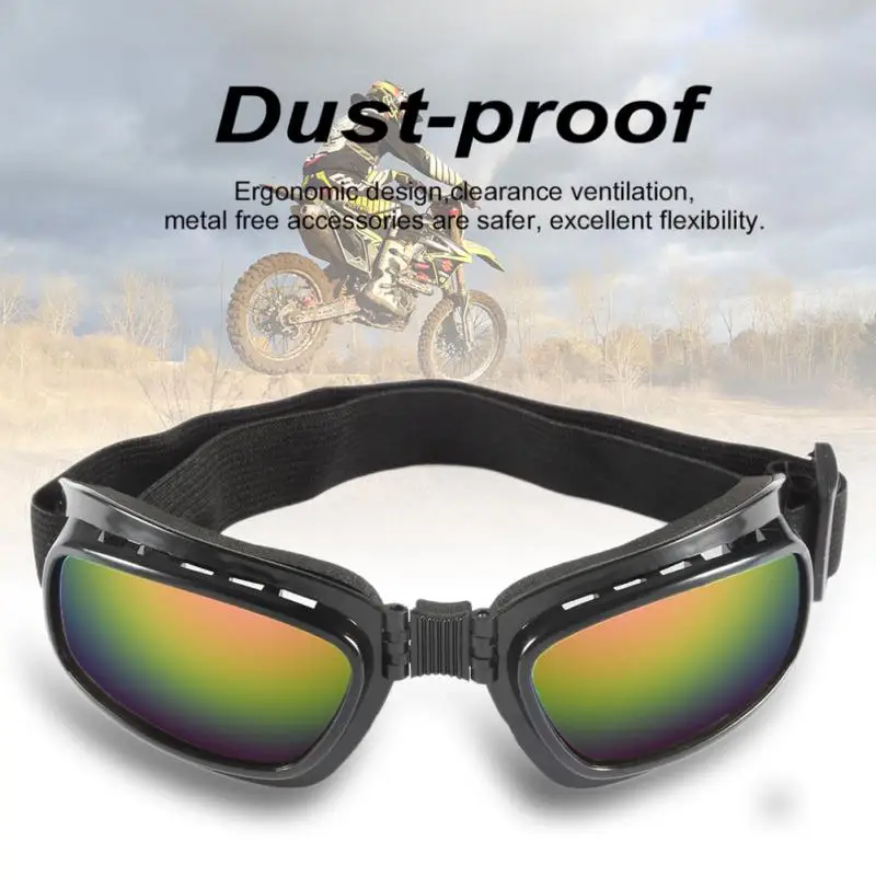 

Очки для езды на открытом воздухе складные очки для мотоцикла ветрозащитные лыжные очки для езды по бездорожью регулируемые эластичные очки