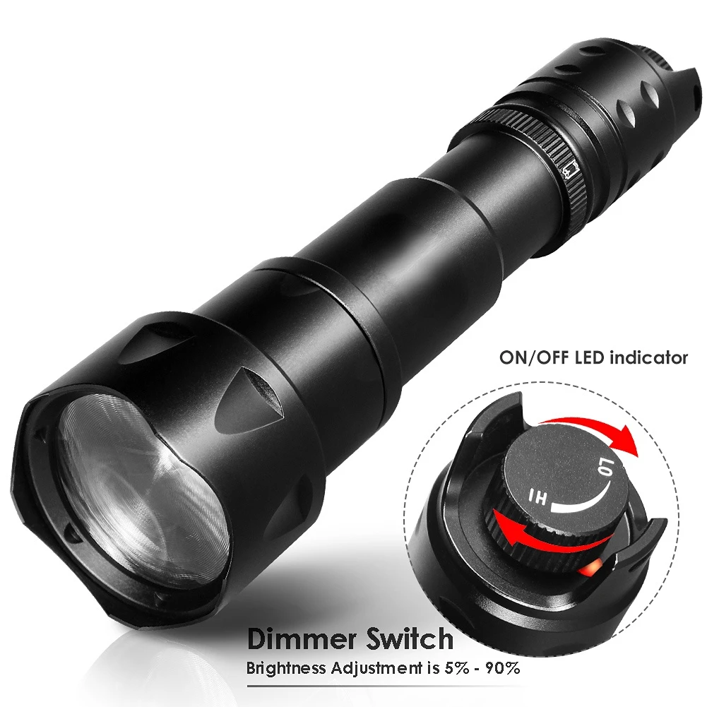 2022 New Flashlight 2002D LED IR 940nm 850nm 810nm 1000m Range Lens Zoom Night Vision Outdoor Adventure Home Flashlight