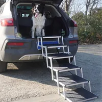 Aluminum Car Pet Ladder Outdoor Folding Dog Ladder Aluminum Pet Ladder SUV Car Steps