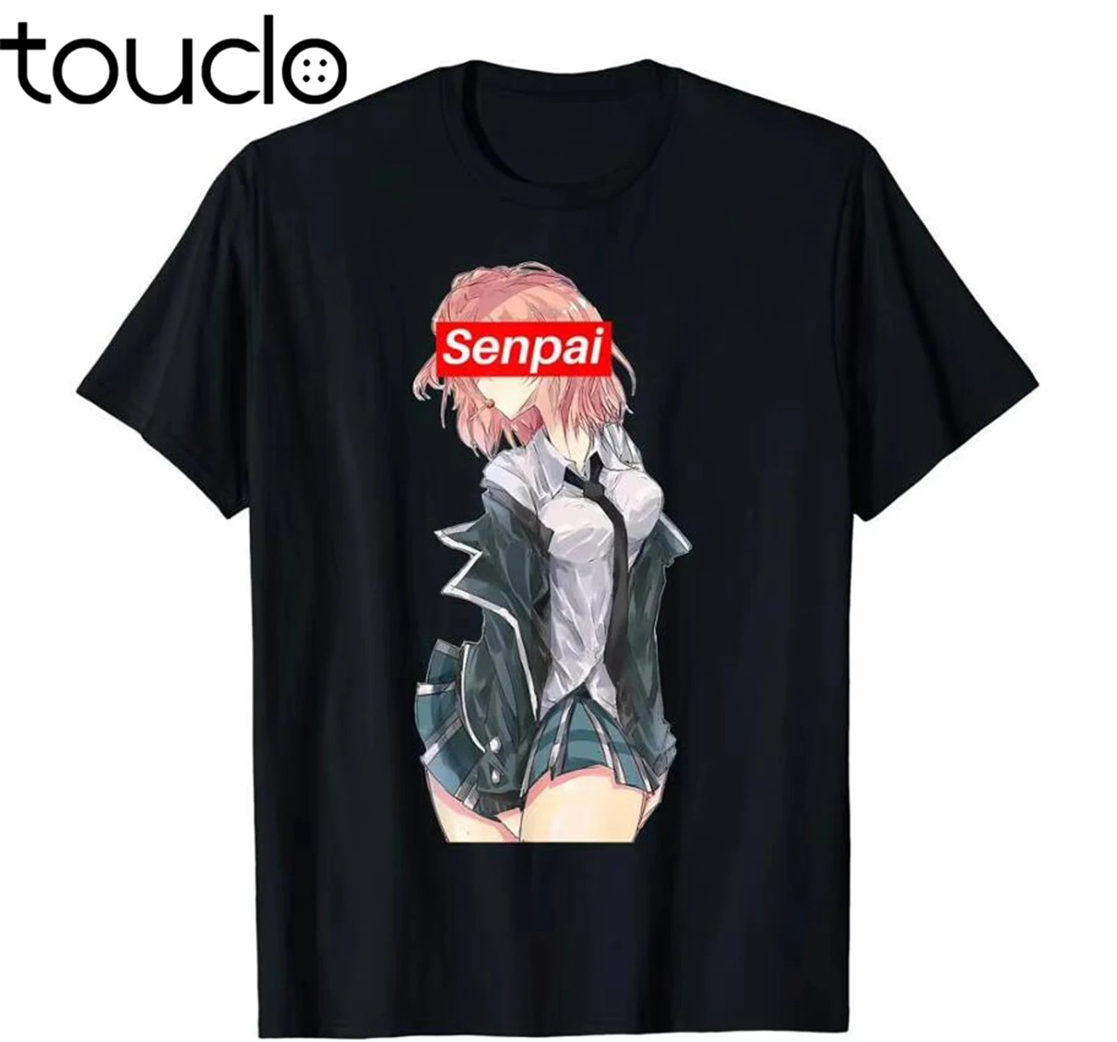 Senpai Notice Me милая рубашка с японским аниме для девочек красная коробка логотипом
