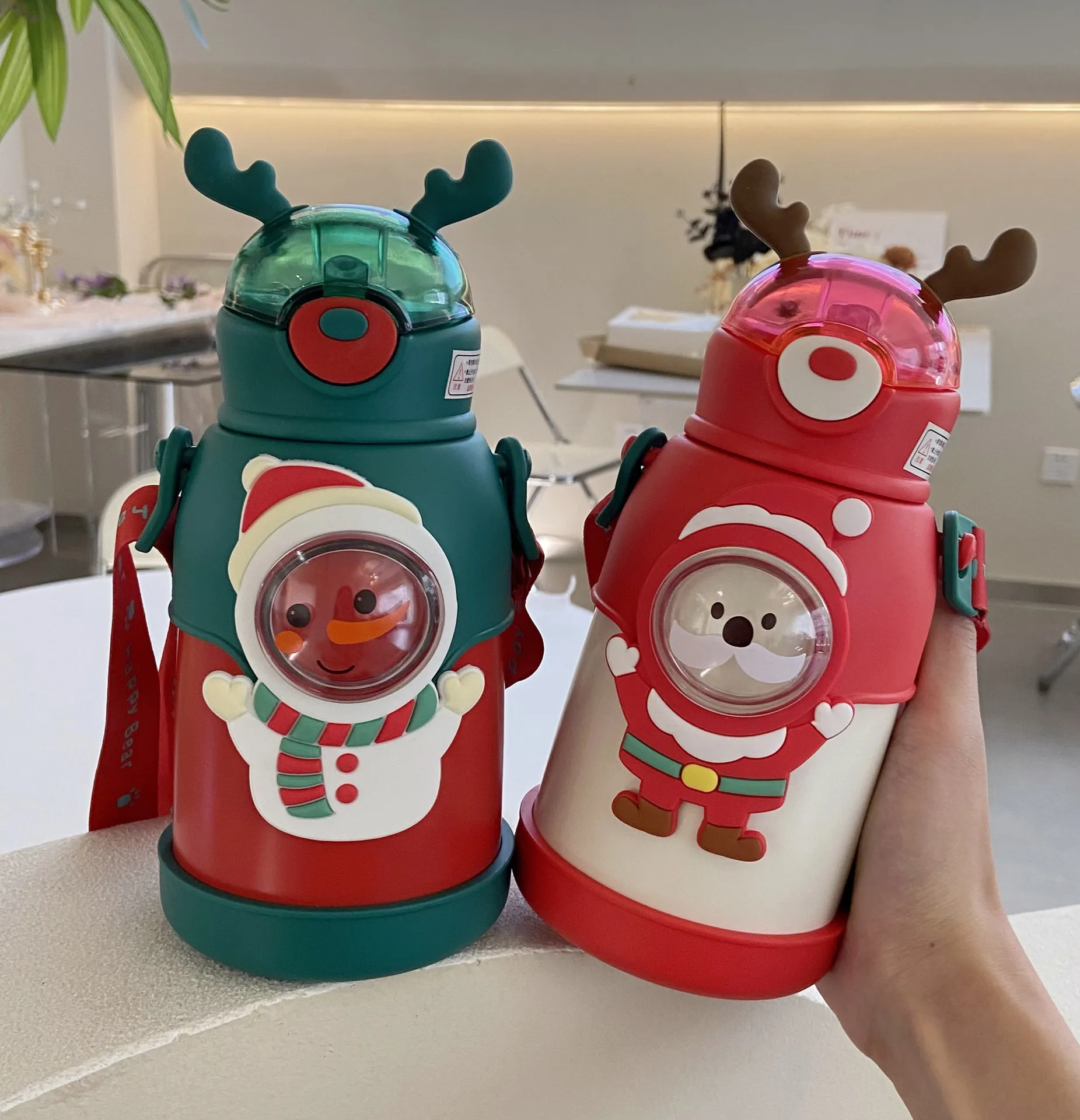 

Термос из нержавеющей стали 316, с соломинкой