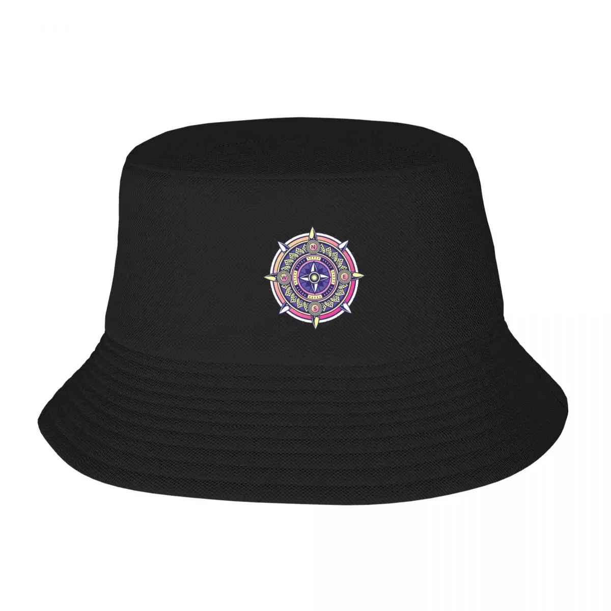 

Decorative Antique Style Compass Rose Adult Fisherman's Hat Bob Bucket Hats Men Women Caps fisherman Hat Girl Boy Hat