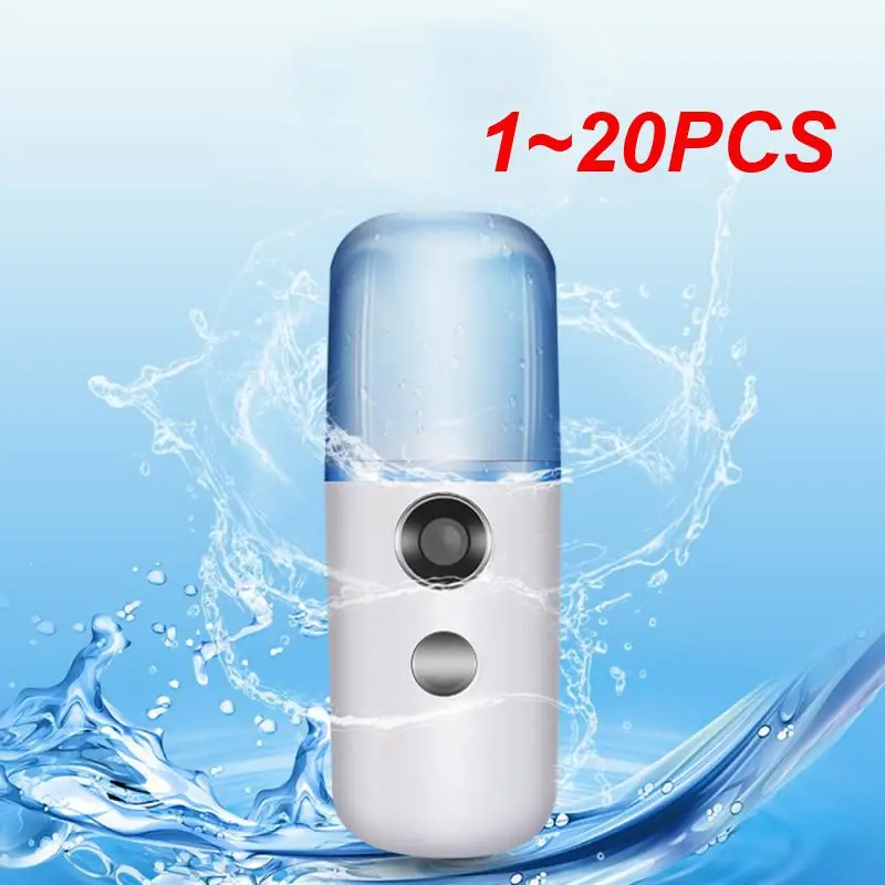 

1~20PCS Face Nano Mist Sprayer Mini Facial Humidifier Make Up Skin Moisturizing Hydration Nebulizer Hydrating Nano Spray Steamer