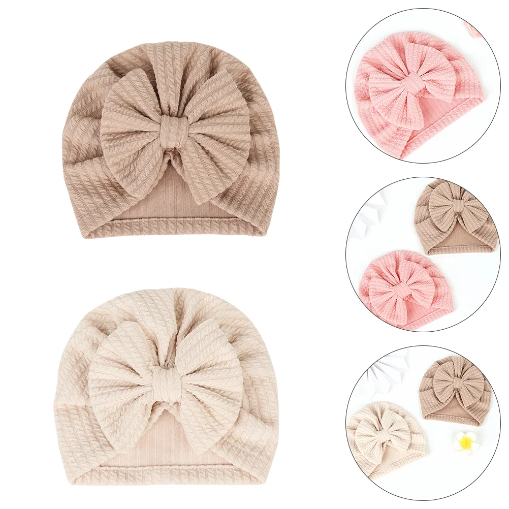 

Baby Headwear Hat Elastic Bowknot Kids Decorative Cartoon Winter Knitted Caps Girls Headbands